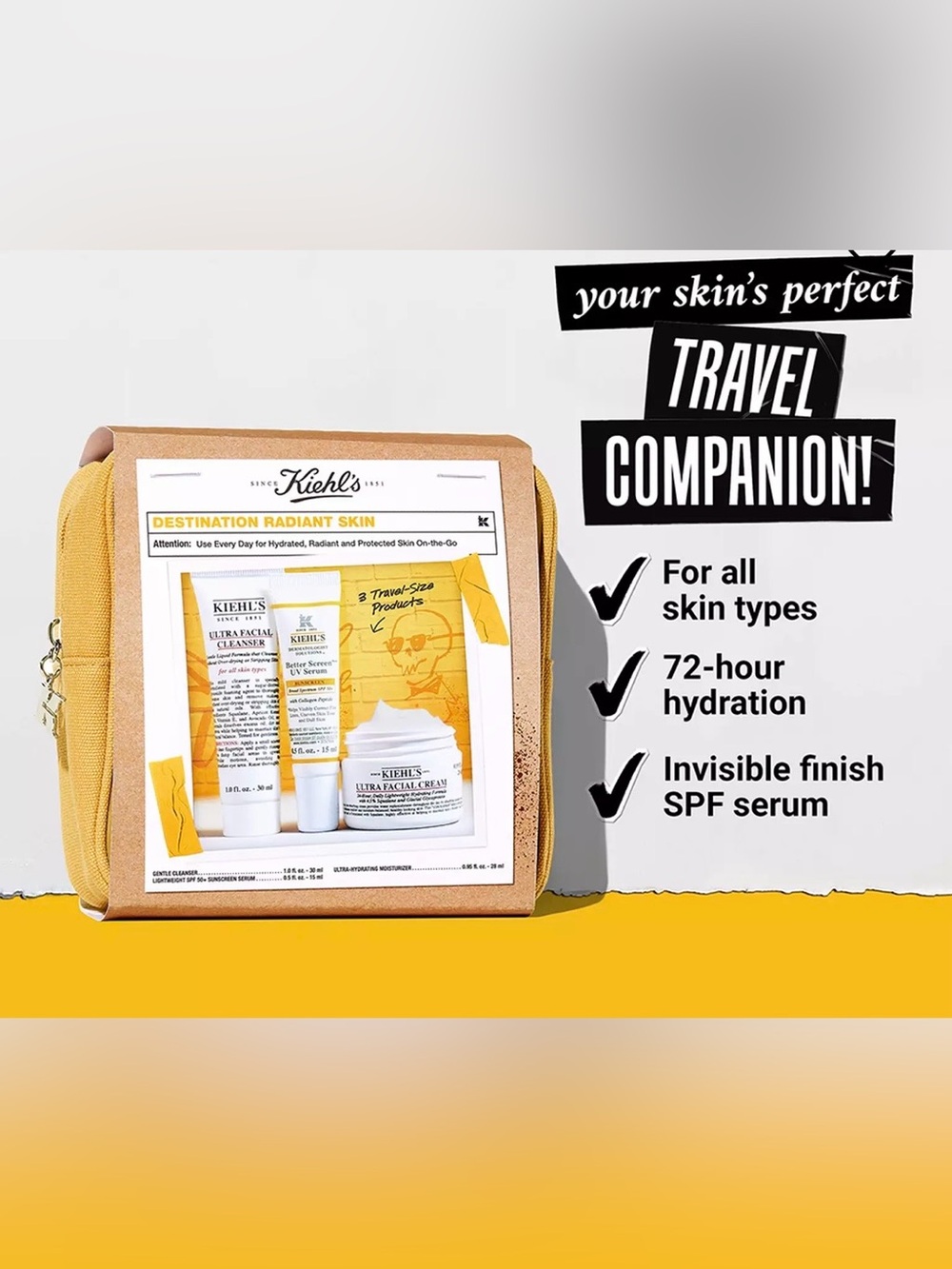 Kiehl's Destination Radiant Skin Set - Picture 2 of 14